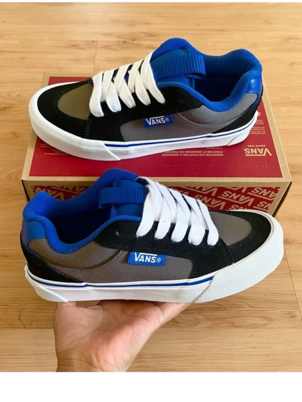 Vans CHUKKA PUSH LS 'BLACK BLUE PEWTER' Mens 13.0 US
